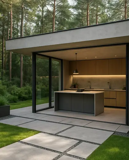 modern yard — kitchen (forest)
