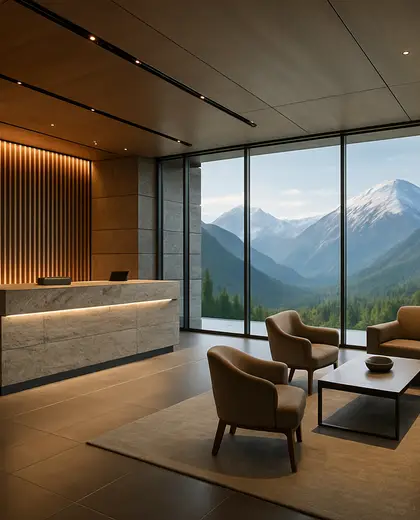 contemporary casino — reception (mountain)