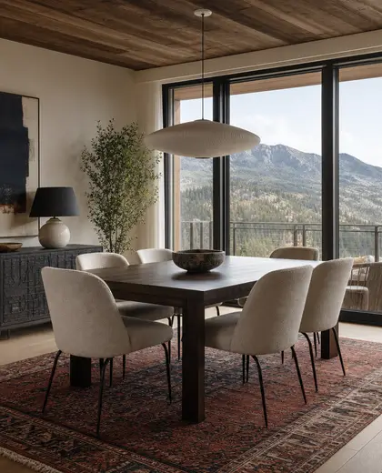 eclectic condo — dining room (mountain)