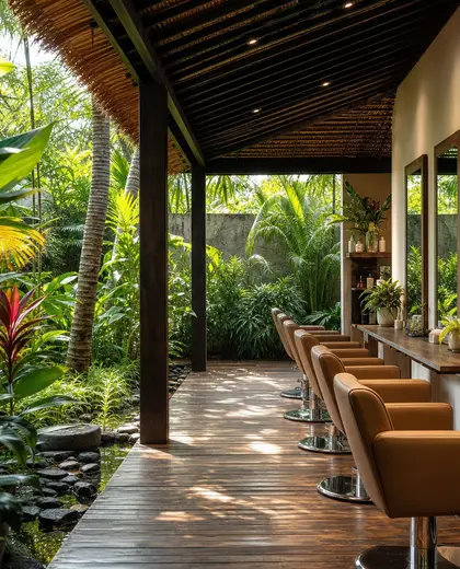 tropical salon — garden (space)