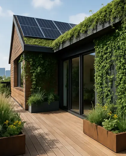 sustainable house — terrace (urban)