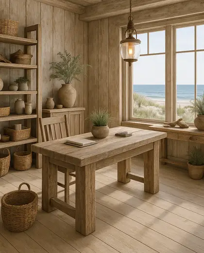 rustic store — home office (coastal)