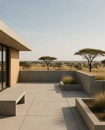 minimalist public space — roof (savanna)