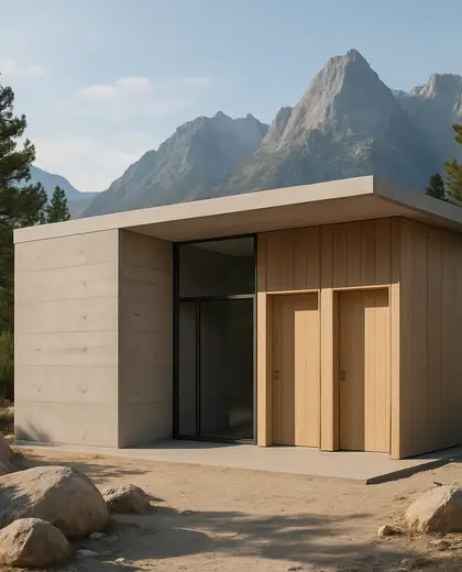 minimalist building — rest room (mountain)
