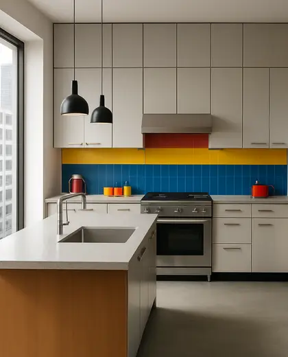 bauhaus condo — kitchen (urban)