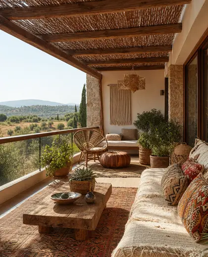 bohemian penthouse — balcony (rural)