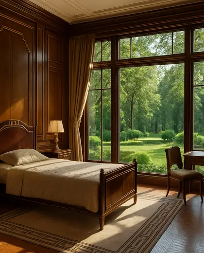 art deco yard — youth bedroom (forest)