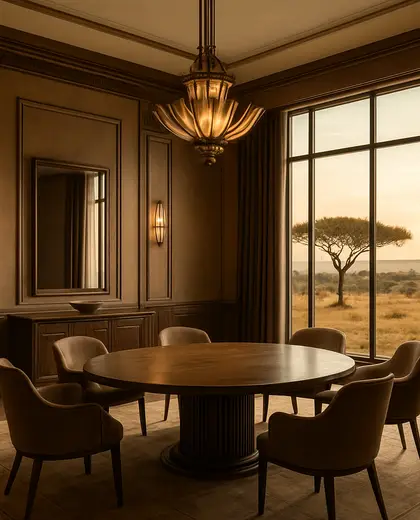 art deco home — meeting room (savanna)