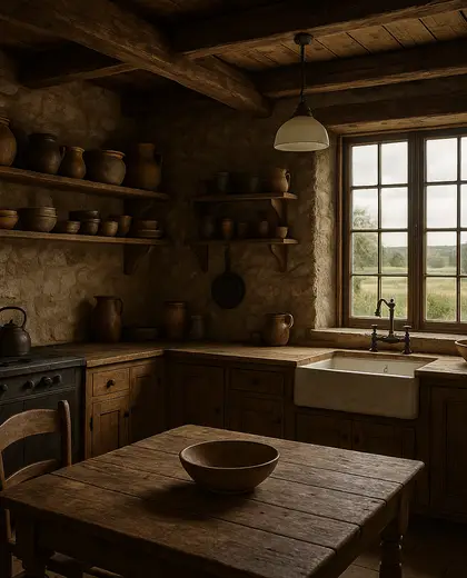 rustic house — kitchen (rural)