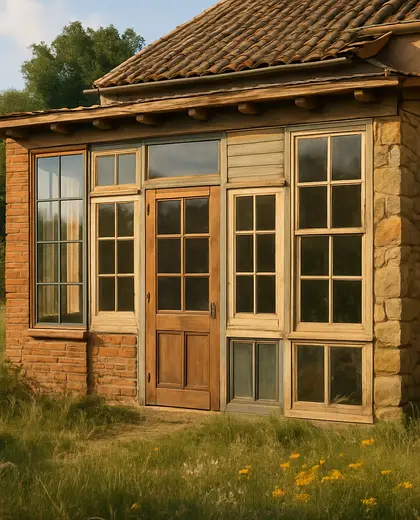 eclectic facade — sunroom (rural)