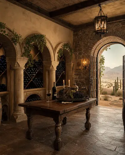 renaissance farmhouse — wine cellar (desert)