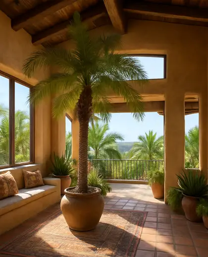 southwestern penthouse — atrium (tropical)