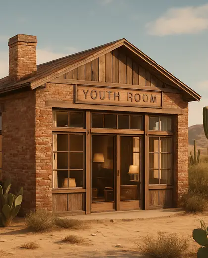 vintage building — youth room (desert)