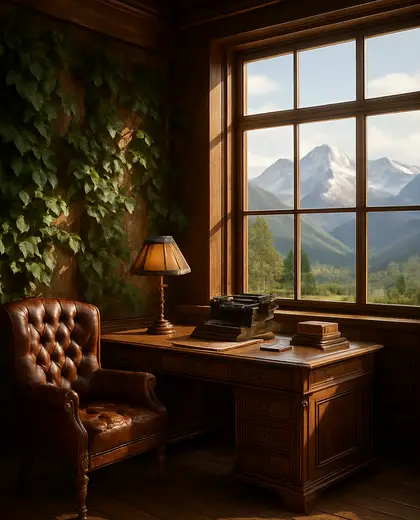 vintage vertical garden — home office (mountain)