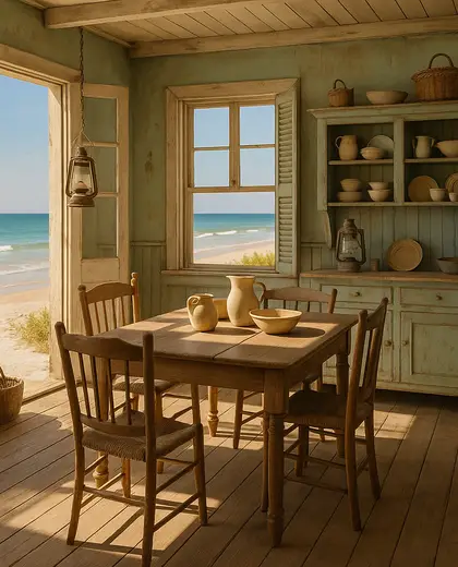 vintage house — dining room (beach)