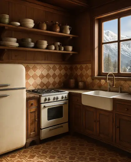 vintage casino — small kitchen (alpine)