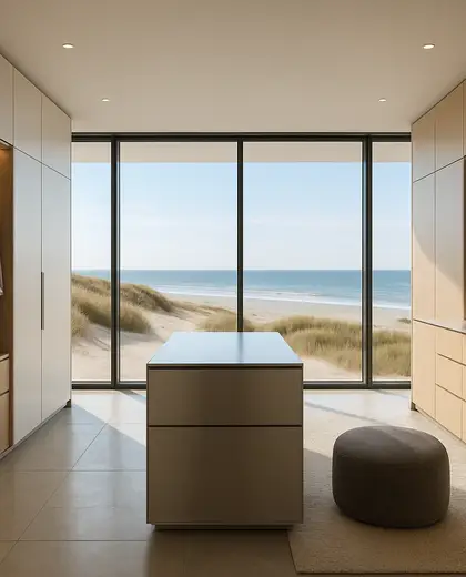 modern penthouse — dressing room (beach)
