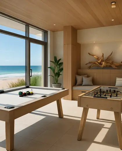 contemporary store — game room (beach)