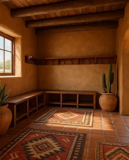 southwestern hotel — mud room (desert)