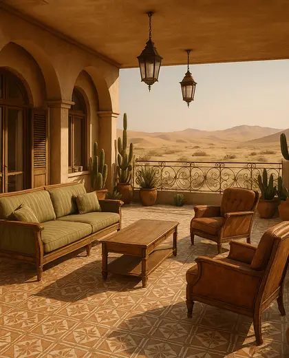 vintage penthouse — terrace (desert)