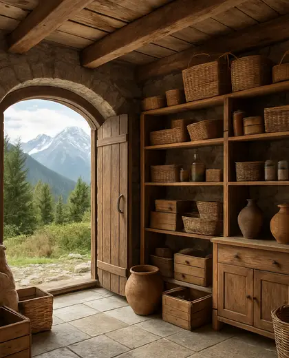 eclectic house — storage room (mountain)