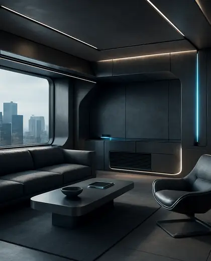 futuristic house — room (urban)