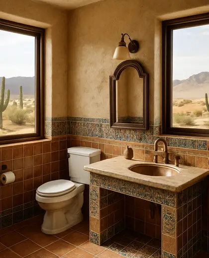 eclectic apartment — rest room (desert)