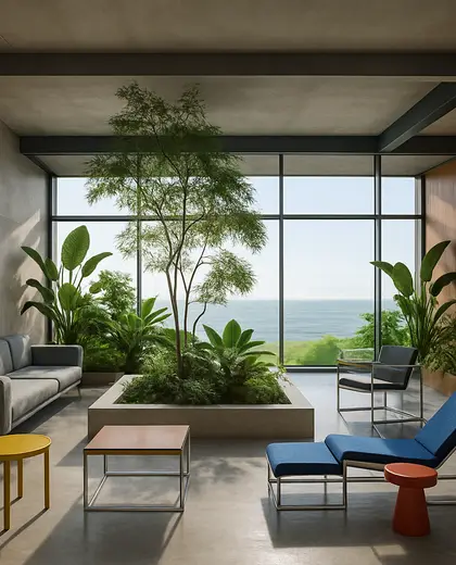 bauhaus indoor garden — family room (ocean)