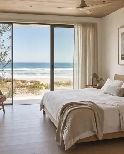 minimalist home — guest room (beach)