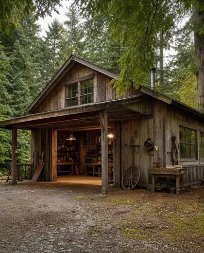 vintage store — workshop (forest)