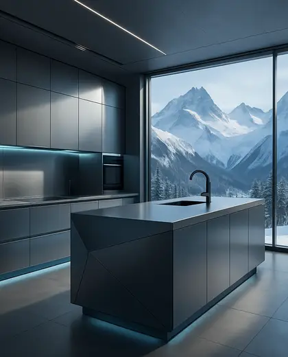 futuristic home — kitchen (alpine)