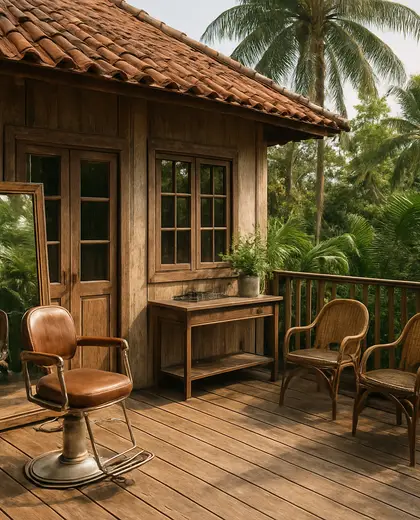 vintage salon — deck (tropical)