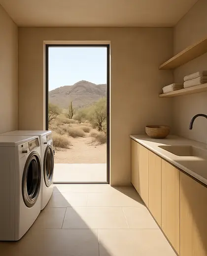 contemporary public space — laundry room (desert)