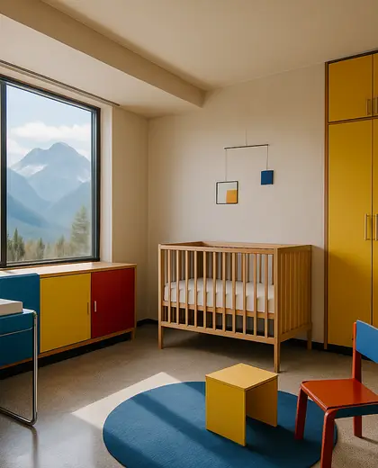 bauhaus house — nursery (mountain)