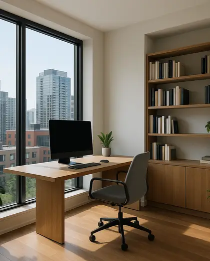modern house — home office (urban)