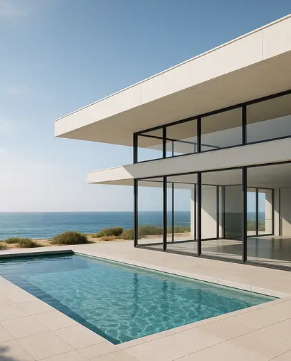 bauhaus penthouse — pool (coastal)