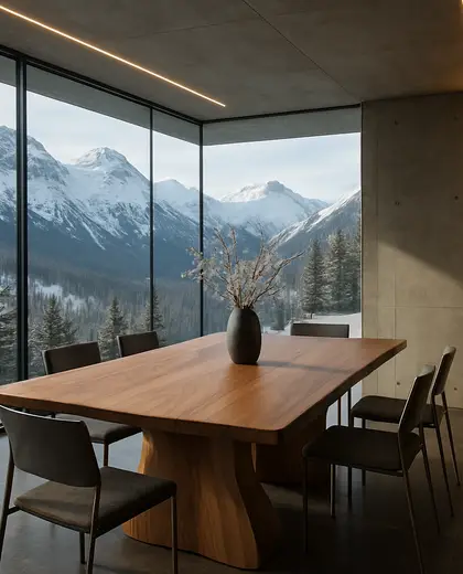 futuristic house — informal dining room (alpine)