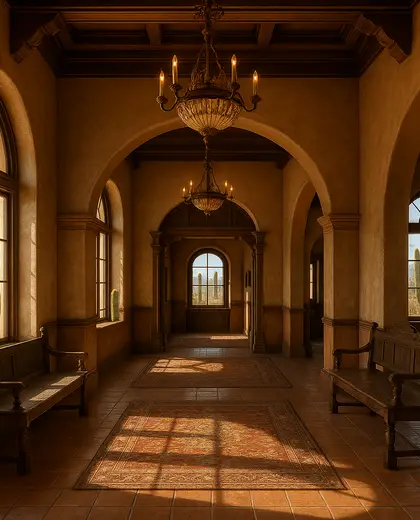 vintage house — main hall (desert)