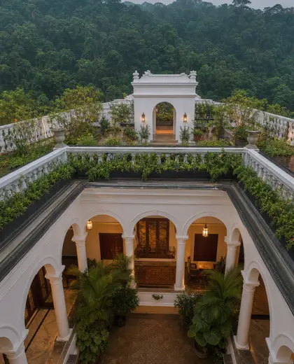 colonial rooftop garden — atrium (forest)