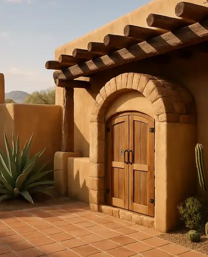 southwestern yard — pantry (desert)