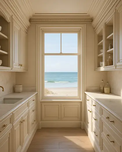 neoclassical condo — pantry (beach)