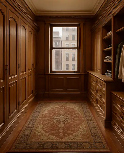 vintage house — walk in closet (urban)
