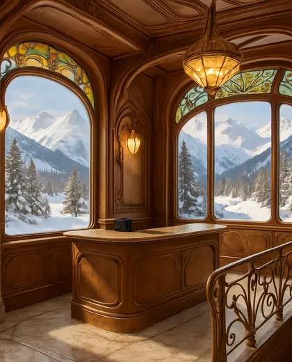 art nouveau building — reception (alpine)