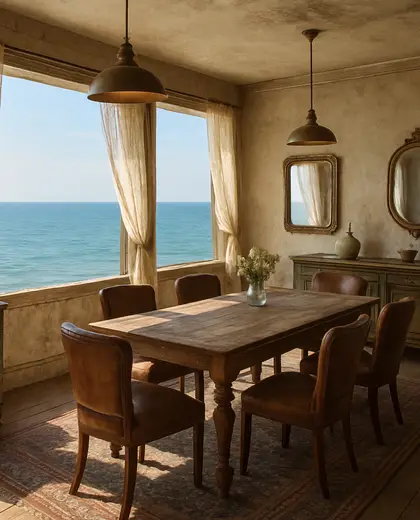 vintage salon — informal dining room (ocean)