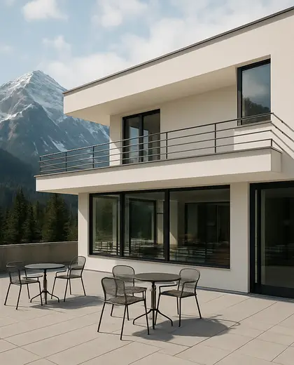 bauhaus store — terrace (alpine)