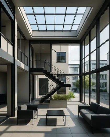 bauhaus house — atrium (urban)