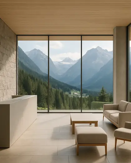 minimalist theater — reception (alpine)