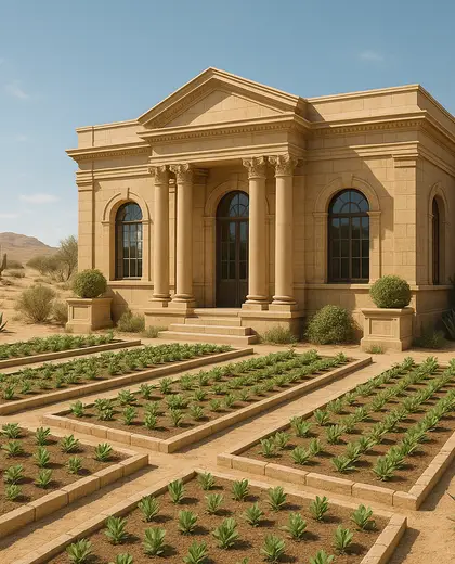 neoclassical garden — nursery (desert)