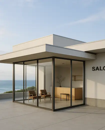 bauhaus salon — roof (coastal)