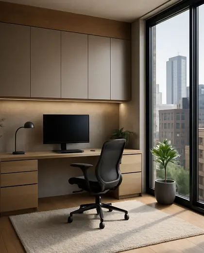 contemporary house — home office (urban)